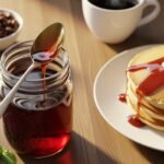 aromatic morning coffee syrup drizzle