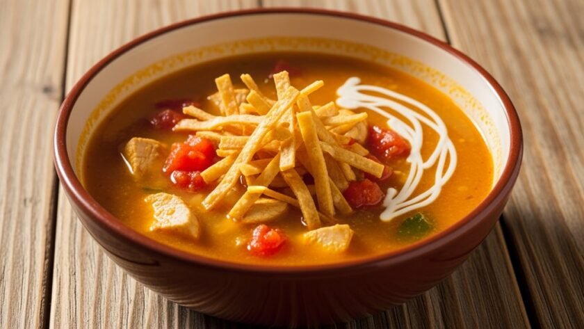 comforting tortilla soup cozy nights